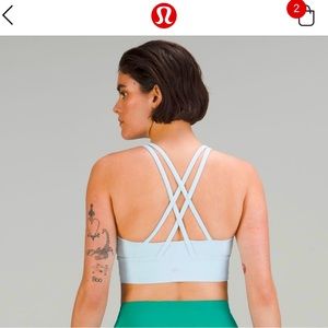 Lululemon size 12, powder blue sports bra
